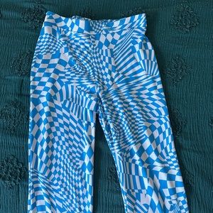 Blue Pattern Pants